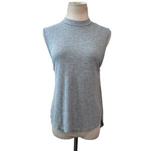 BP gray sleeveless side flaps ribbed top size Small